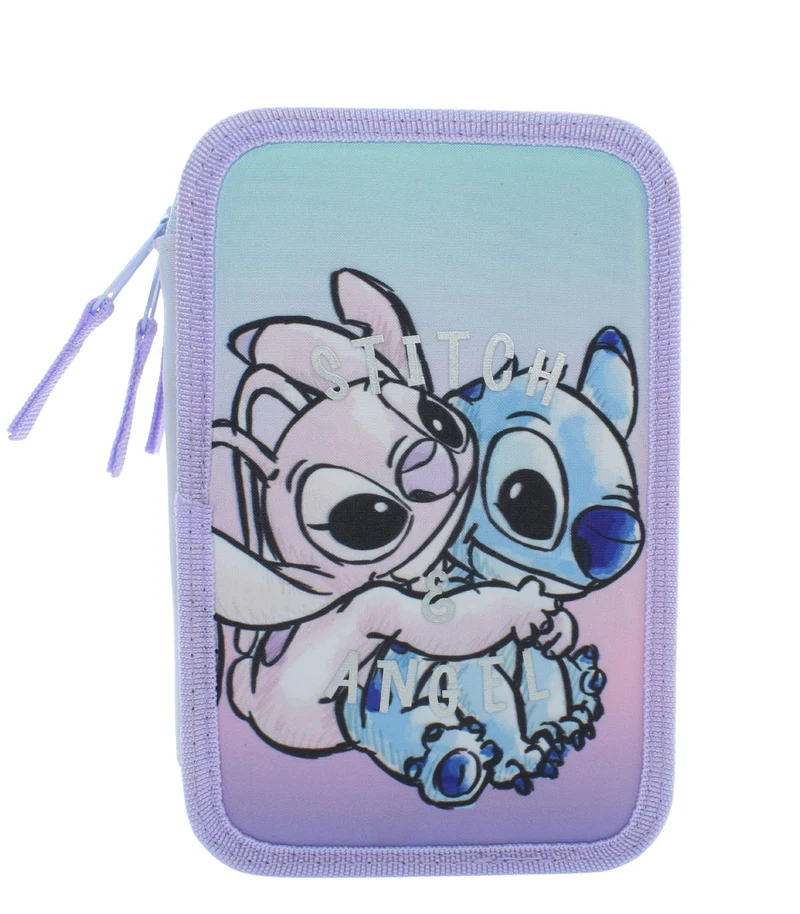 il megastore dei giocattoli e Giochiamo Astuccio Completo Stitch 2024-2025 - Triplo Scomparto con 3 Zip, Lilo & Stitch (Stitch)