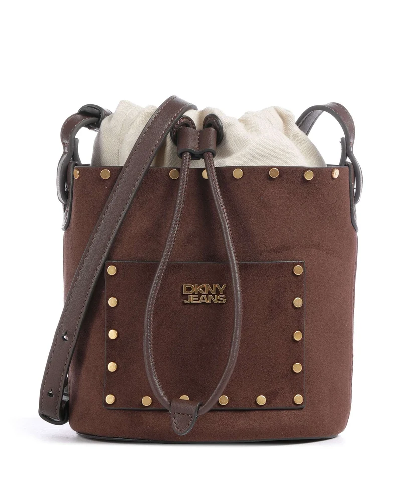 DKNY Payton Borsa a secchiello almond
