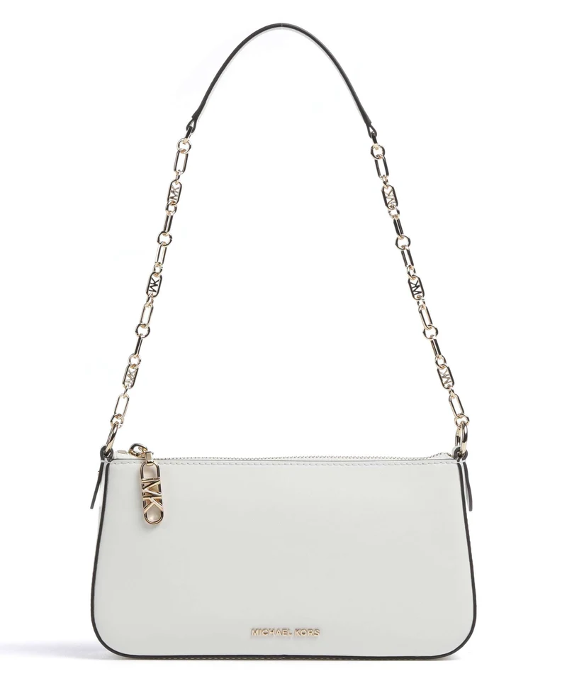 Michael Kors Empire Medium Borsa a spalla optic white