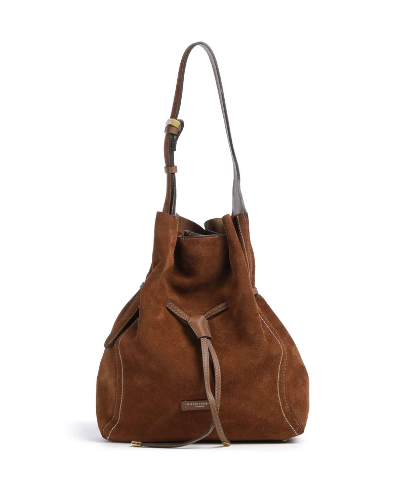 Gianni Chiarini Sienna Borsa a secchiello cognac