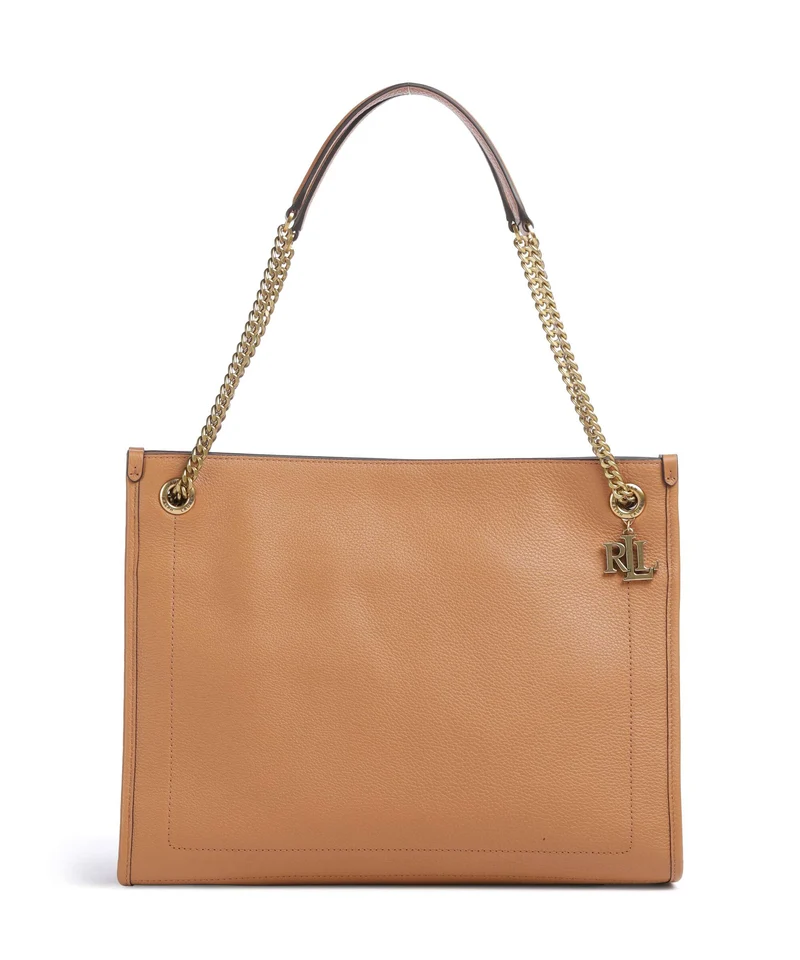 Lauren Ralph Lauren Bradley Large Borsa shopper classic caramel