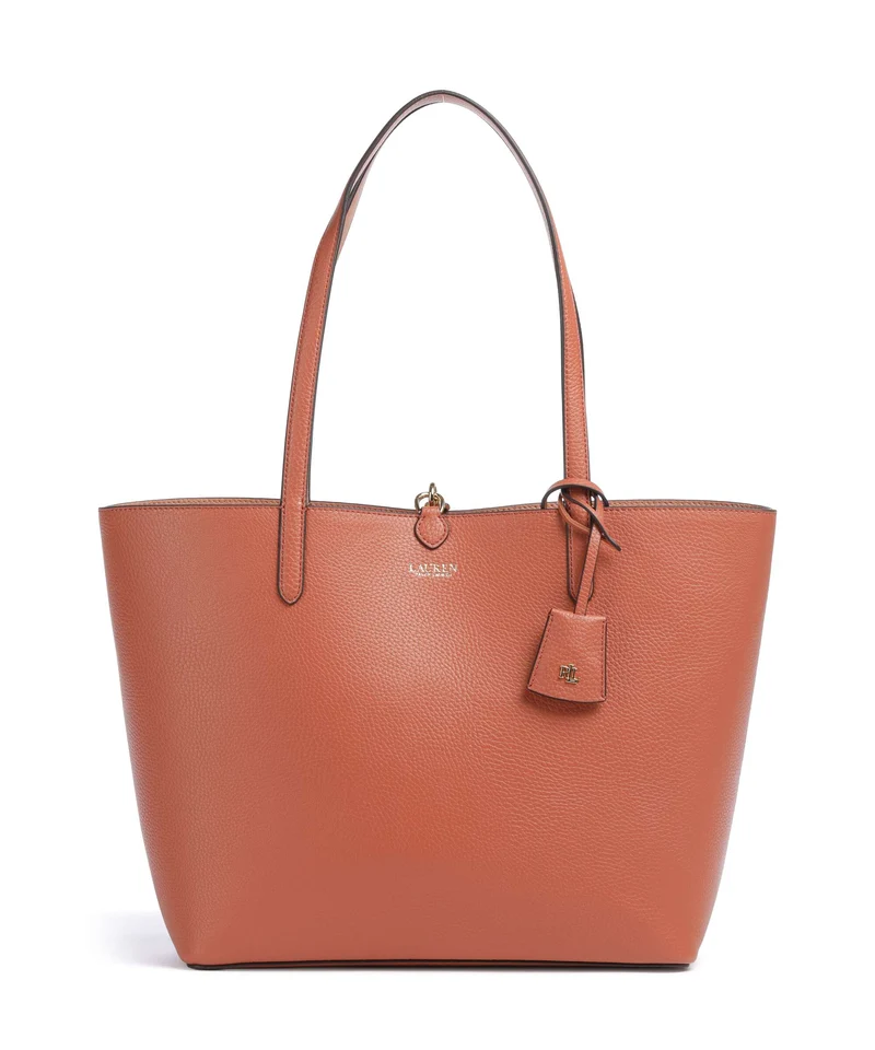 Lauren Ralph Lauren Medium Borsa shopper red terracotta/pink sienna