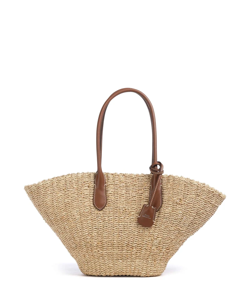 Polo Ralph Lauren Bellport Medium Borsa shopper natural/cuoio
