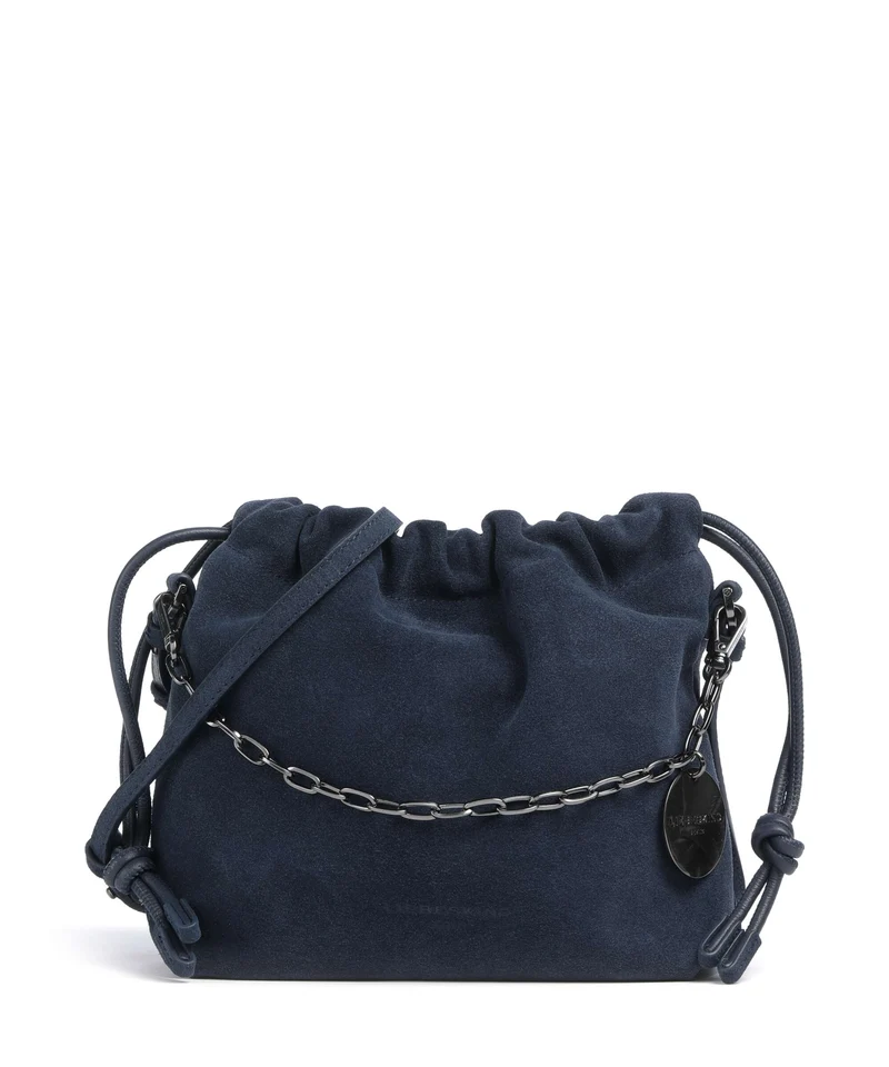 Liebeskind Lya II Hydro Suede S Borsa a secchiello peacoat