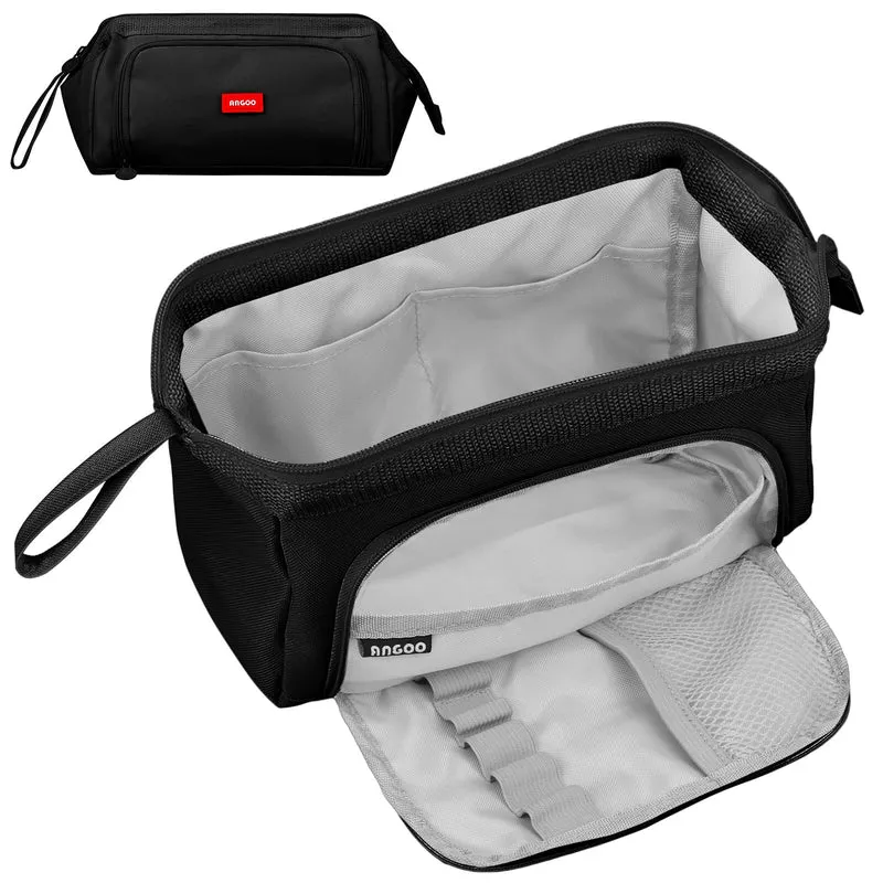 Sciphylia Astuccio Grande per Bambini Astucci con Manico Astuccio Portapenne Materiale Scolastico Stazionario Borsa dei Organizzatore da Scrivania per Studenti Ragazzi Ragazze Carbone Nero