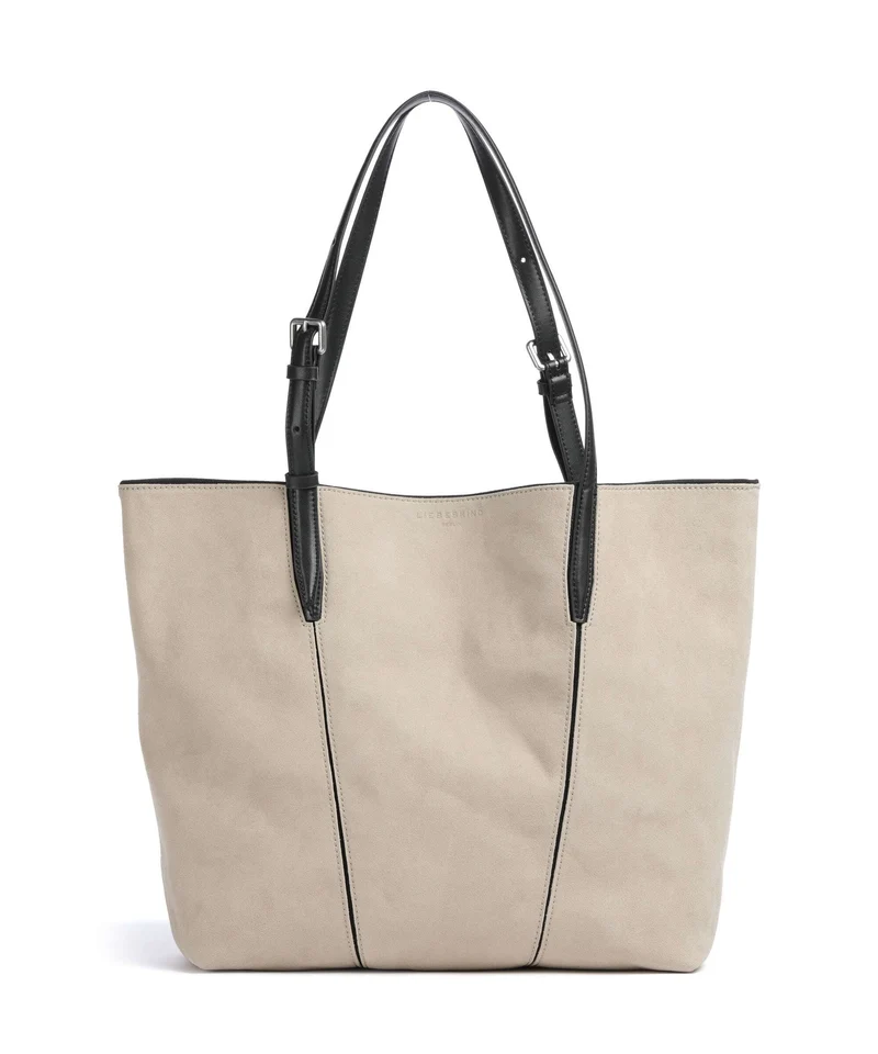 Liebeskind Una Recycled Suede M Borsa shopper beige