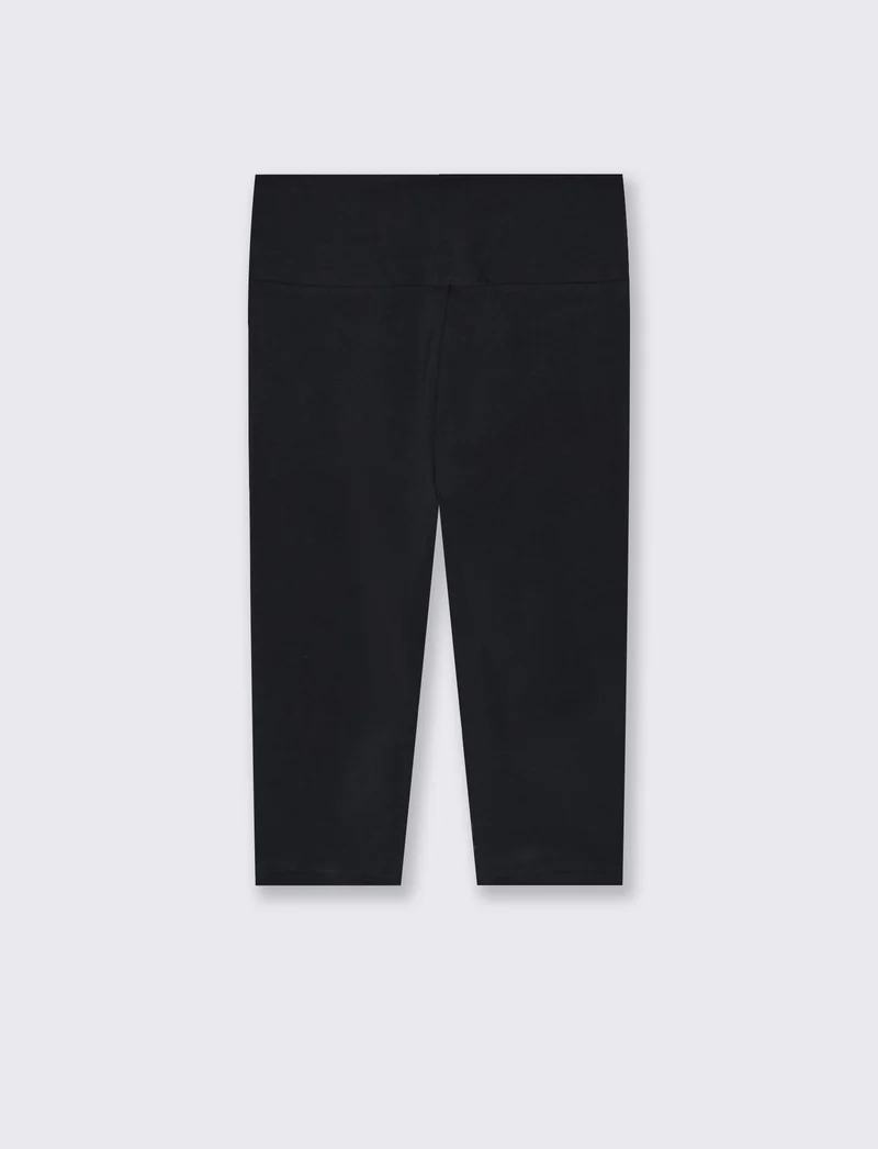 Leggings Vita Alta Pinocchietto - Nero