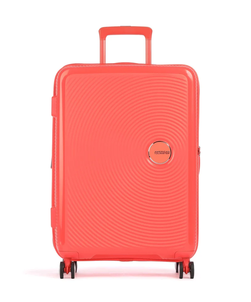 American Tourister Soundbox Valigia trolley (4 ruote) neon orange