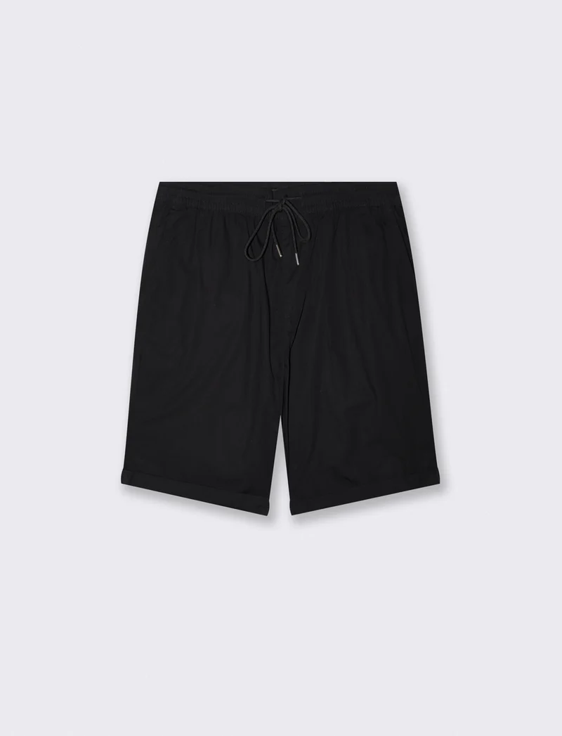 Bermuda Jogger Cotone Leggero Fit Comodo - Nero