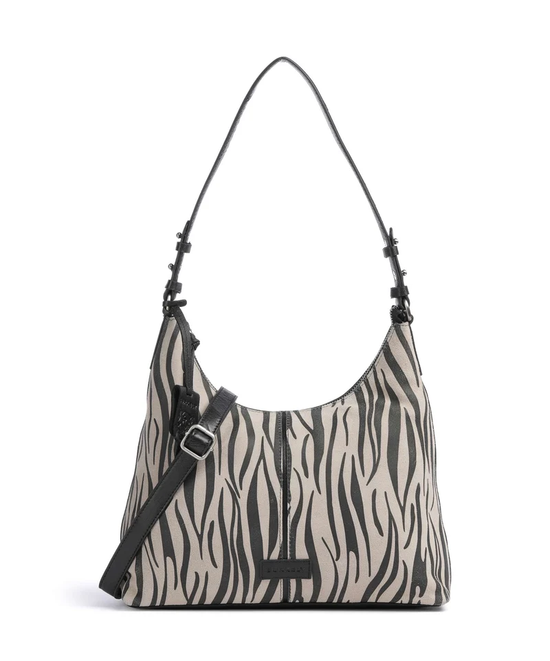 Burkely Animo Borsa hobo zebra