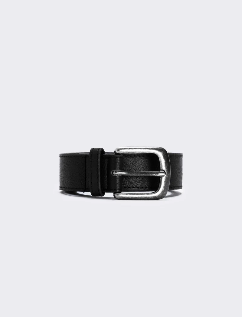 Cintura basic da uomo - Nero