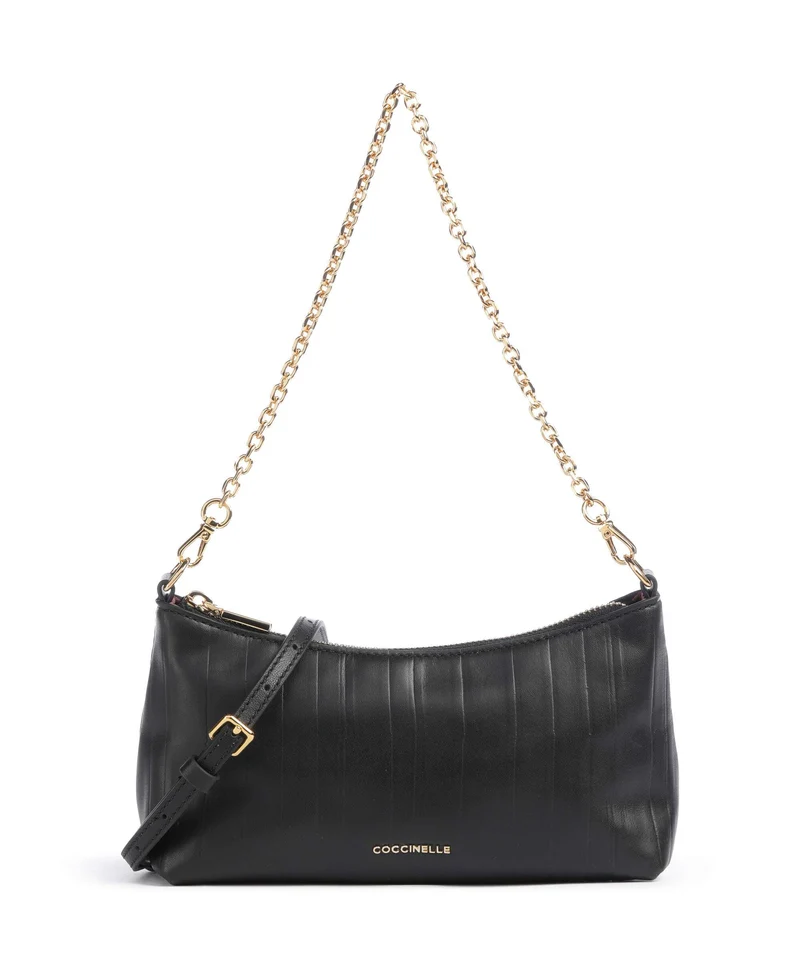 Coccinelle Aura Plisse Borsa a spalla noir