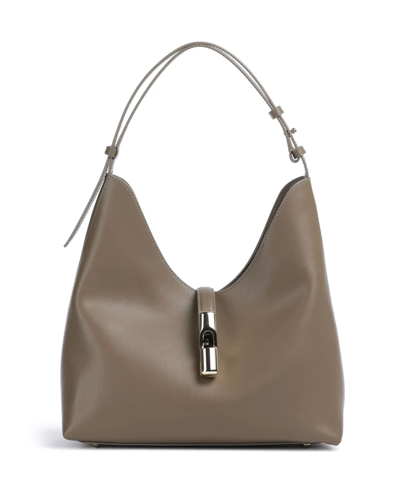 Furla Goccia M Borsa hobo muddy gray