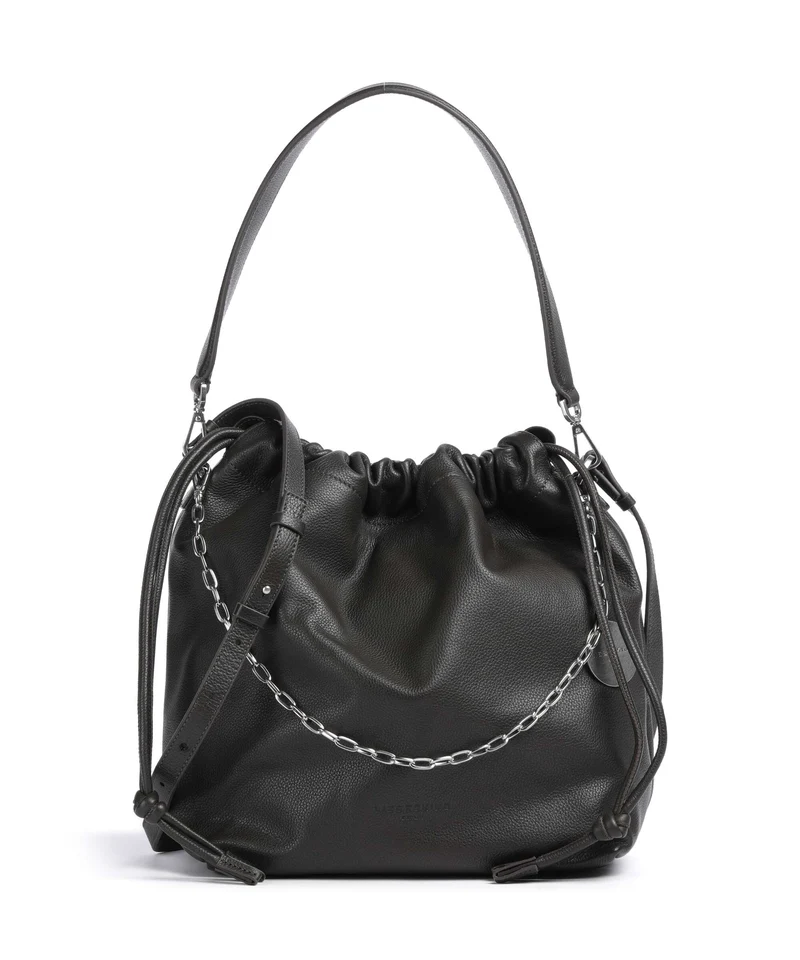 Liebeskind Lya II Small Pebble M Borsa a secchiello deep soil