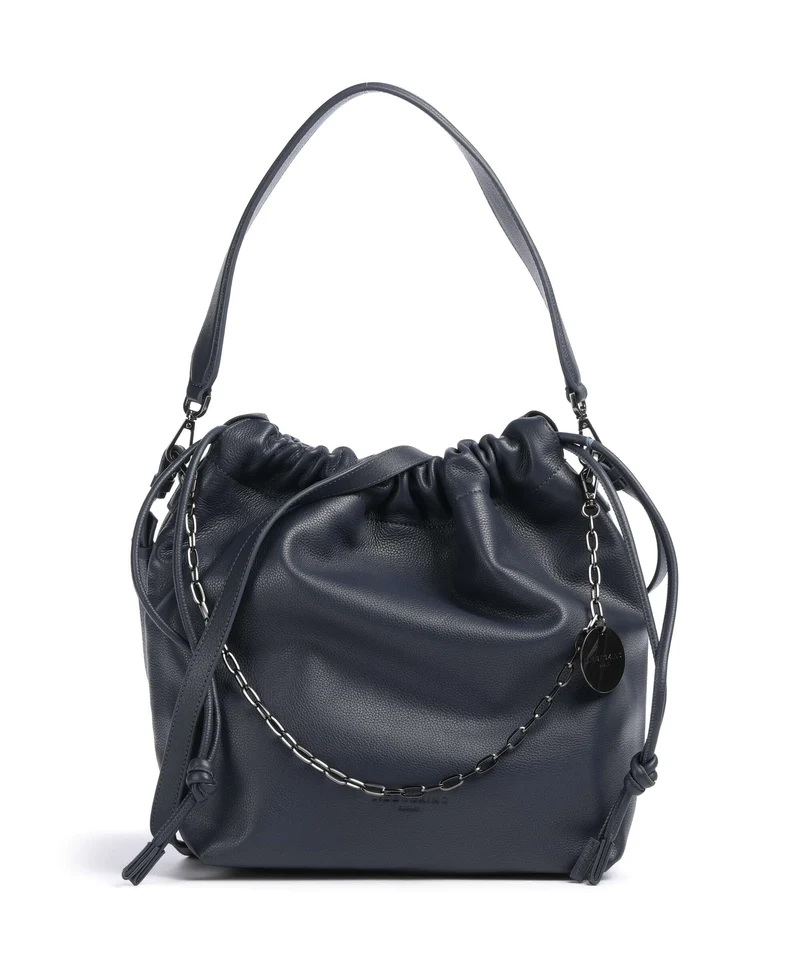 Liebeskind Lya II Small Pebble M Borsa a secchiello peacoat