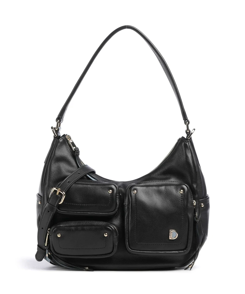 DuDu Bags Pocket City Borsa hobo nero