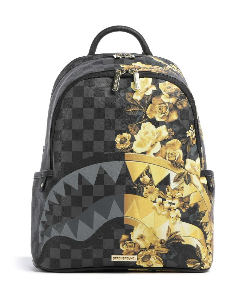 Sprayground Gold Floral Remix Zaino black