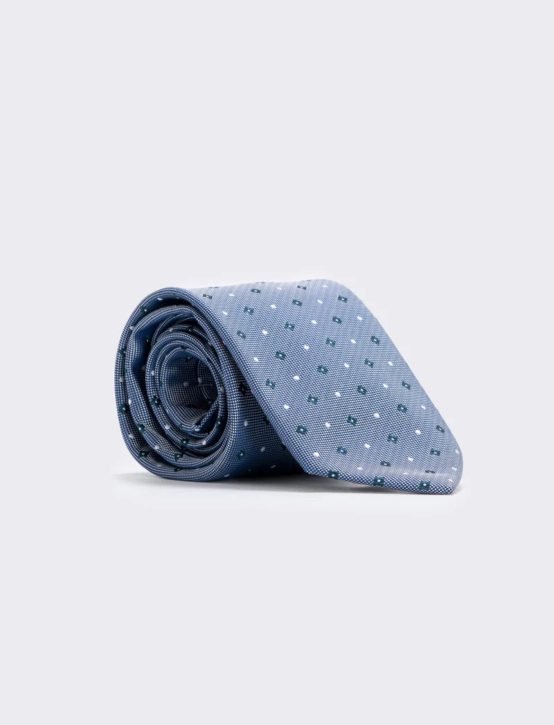 Cravatta fantasia 8cm per uomo elegante - Verde