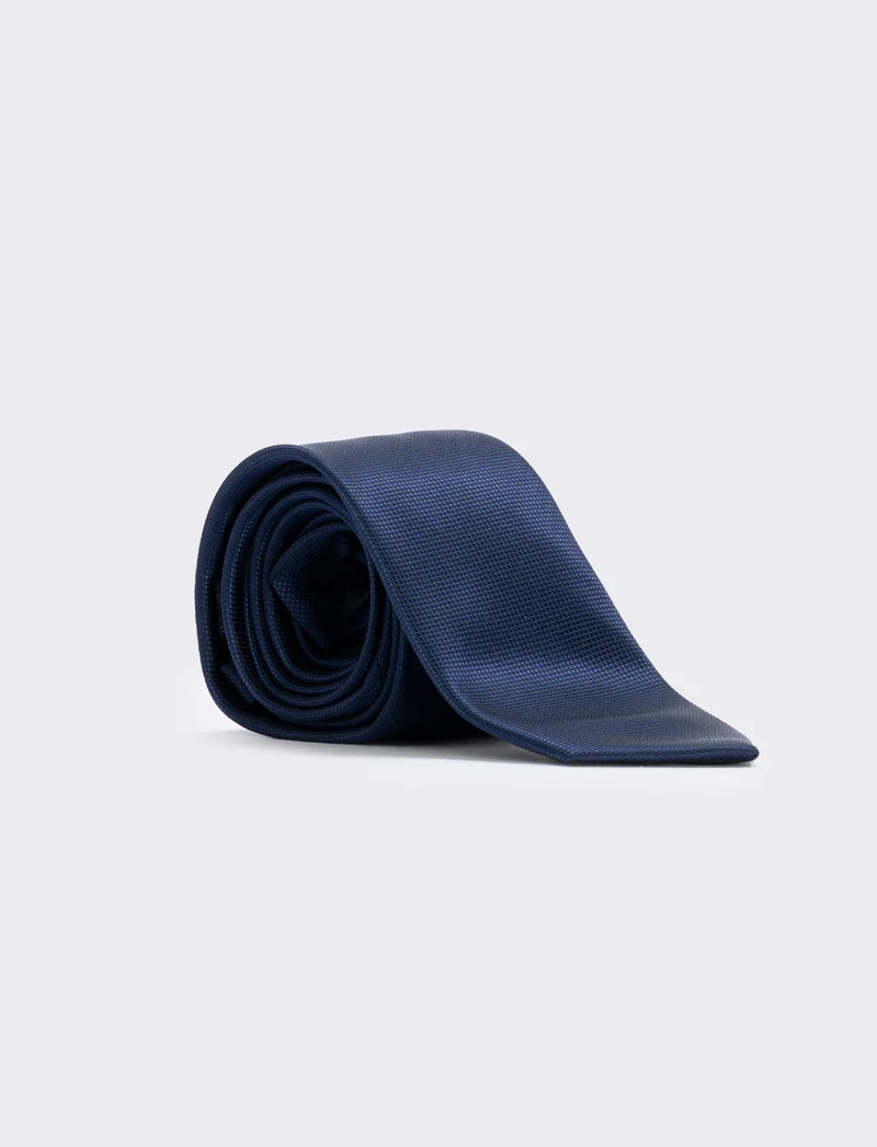 Cravatta diamantina 7cm per uomo - Blu navy