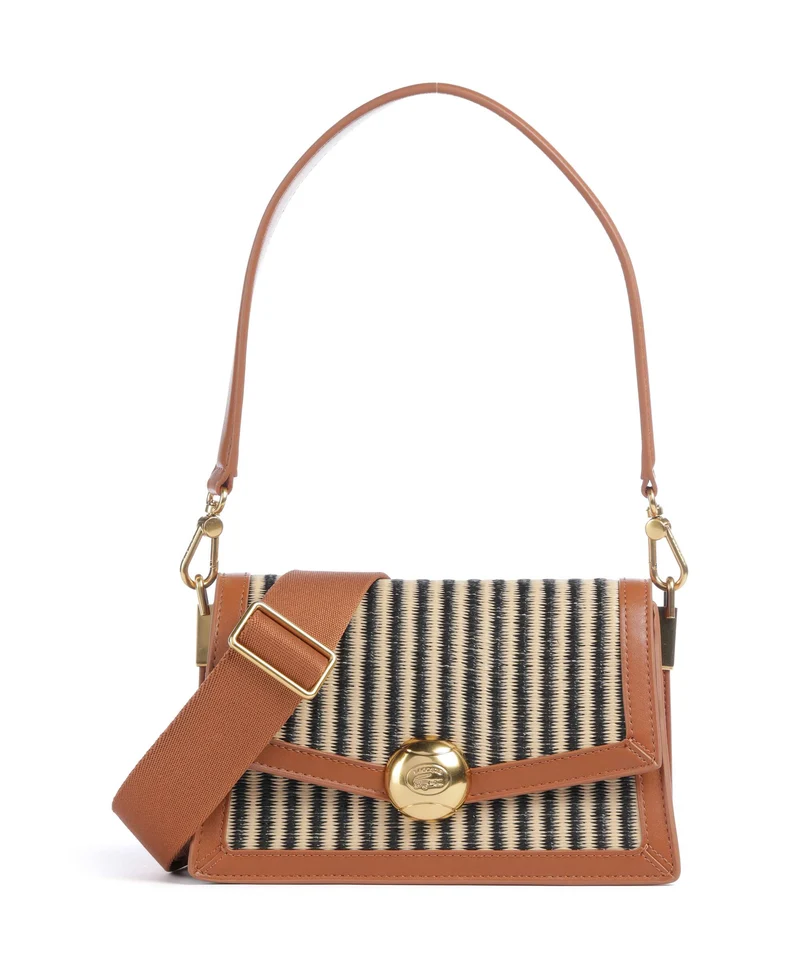 Lacoste Summer Pack Borsa a spalla natural/noir/tan