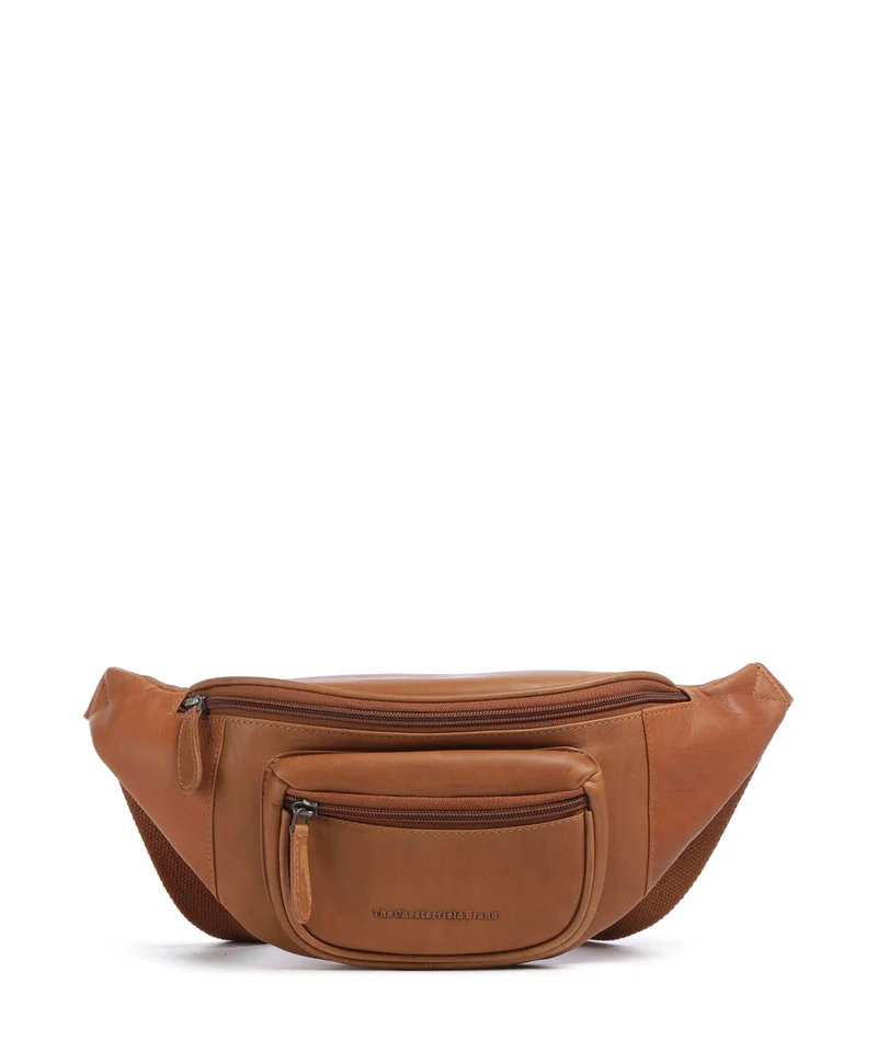 The Chesterfield Brand Wax Pull Up Cow Vernio Marsupio cognac