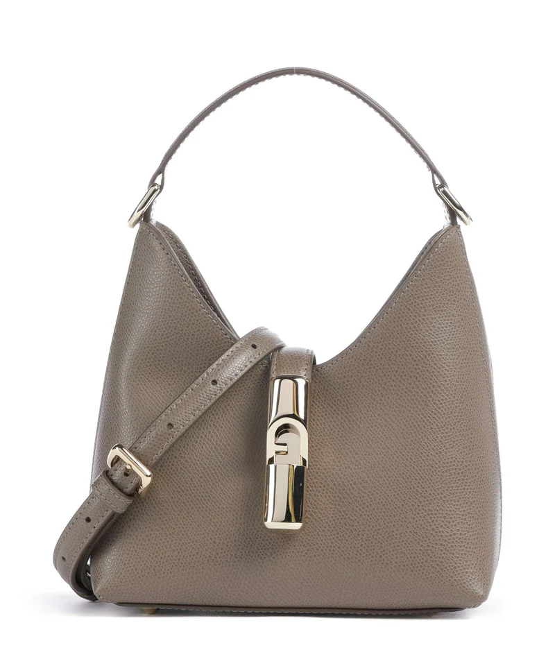Furla Iride Mini Borsa a tracolla muddy gray