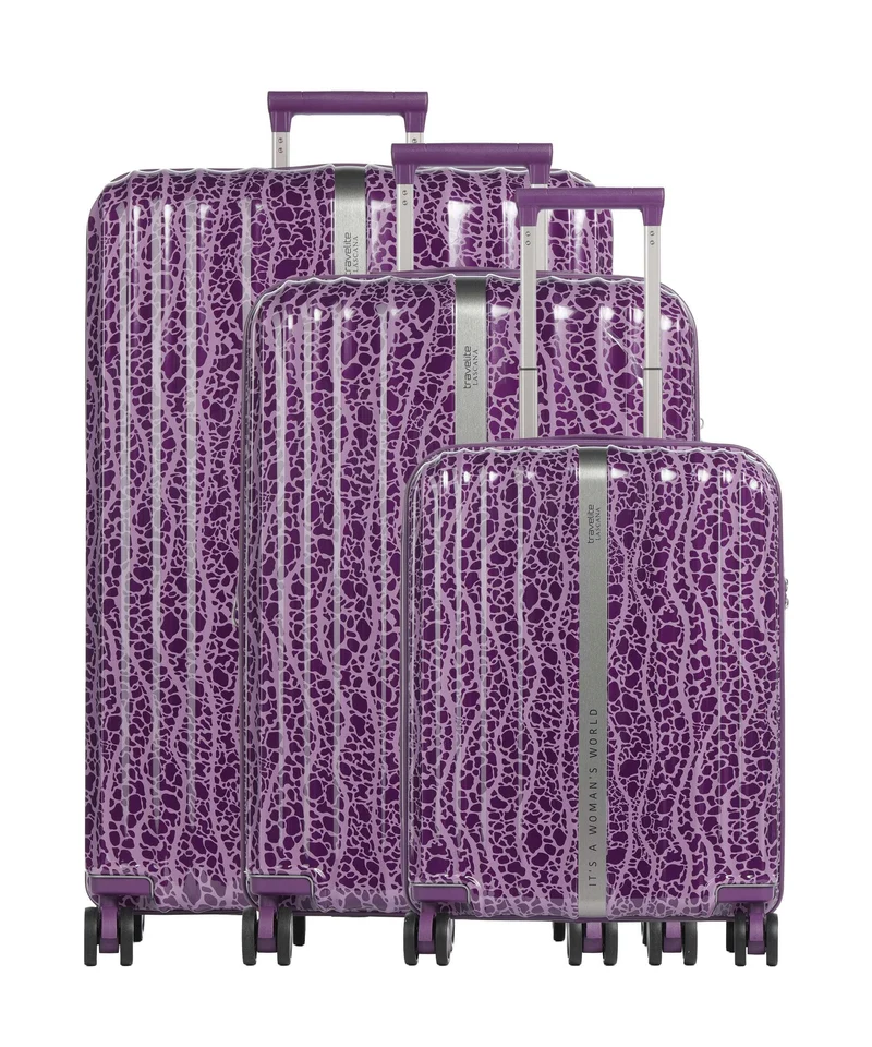 Travelite Lascana Edition Set valigie trolley (4 ruote) plum
