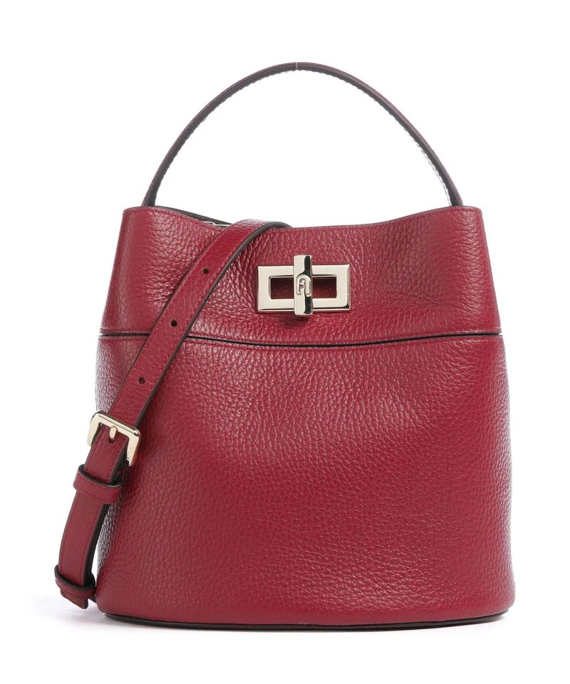Furla Amelia Mini Borsa a secchiello ciliegia