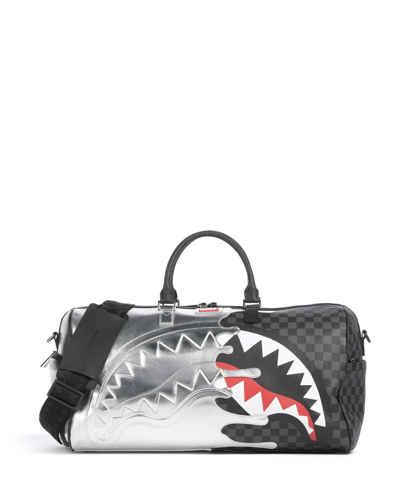 Sprayground Silver Side Drip Borsone da weekend silver