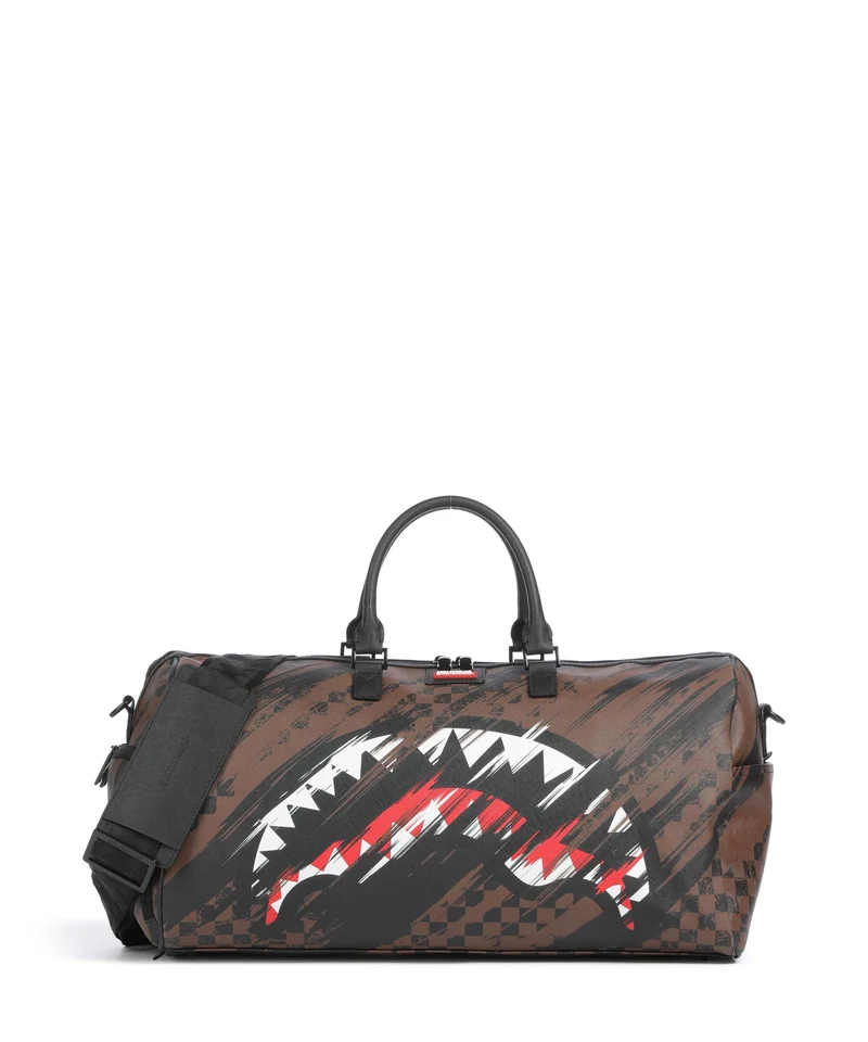 Sprayground Smeared Grunge Borsone da weekend brown