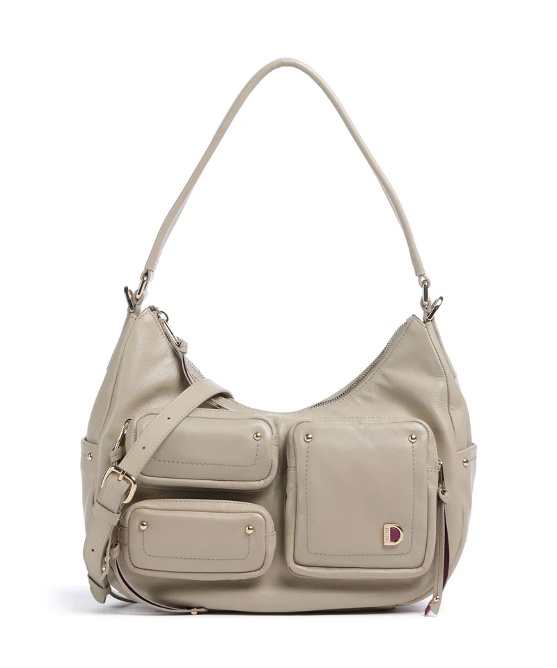 DuDu Bags Pocket City Borsa hobo sand grey