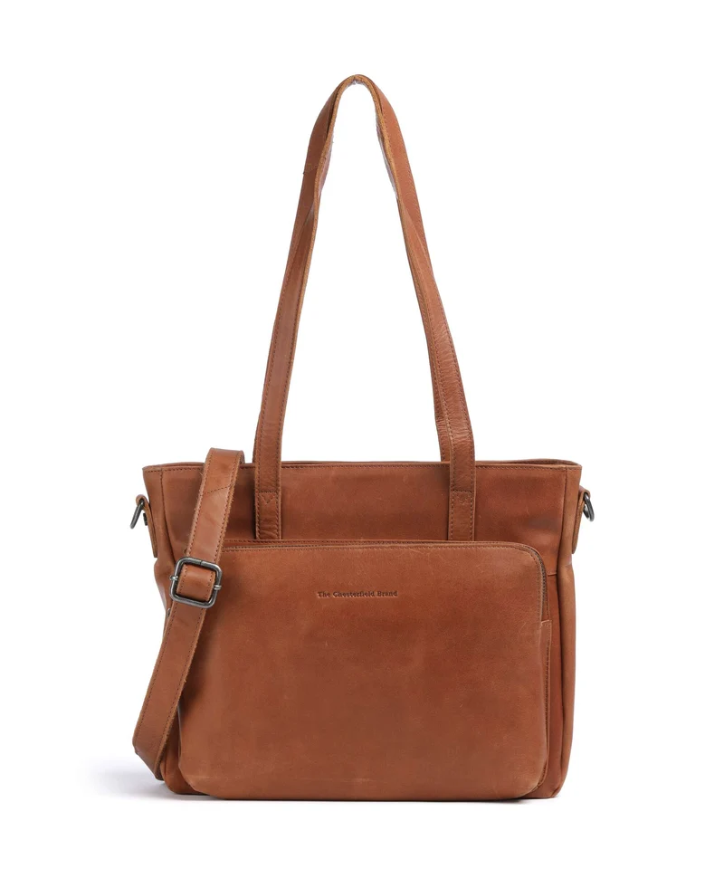 The Chesterfield Brand Wax Pull Up Cow Alicante Borsa shopper cognac