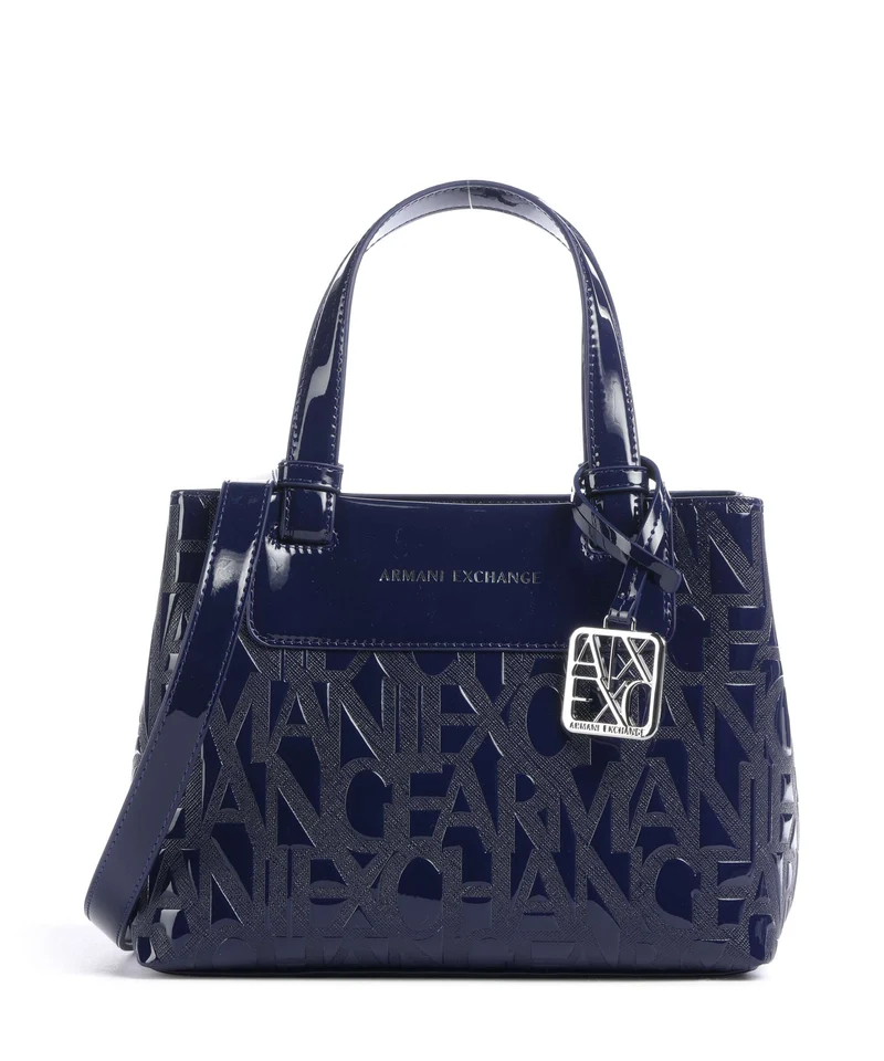 Armani Exchange Liz Patent S Borsa a mano abyss