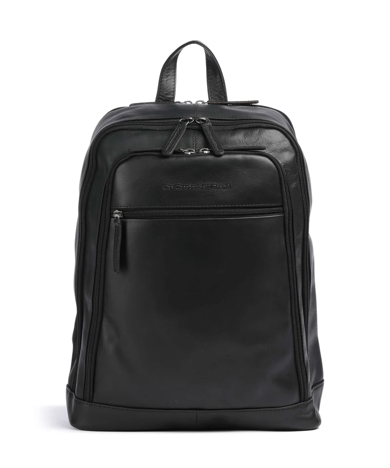 The Chesterfield Brand Wax Pull Up Cow Detroit Zaino black