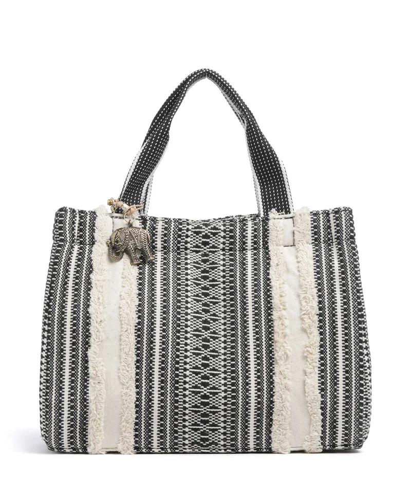 Anokhi Borsa a mano black/white