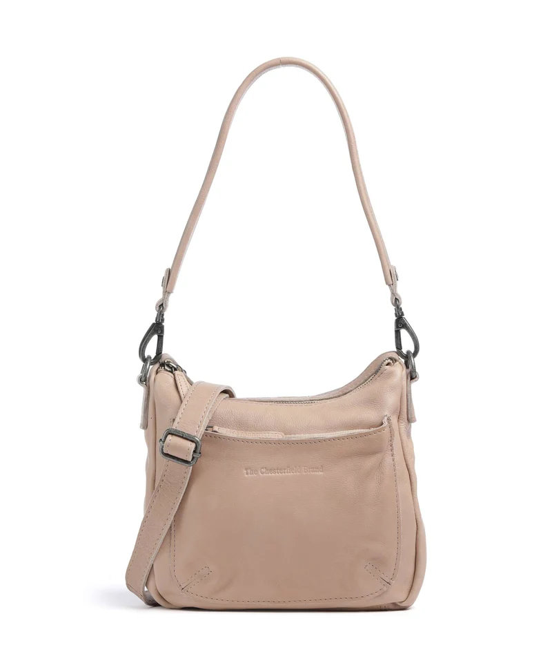 The Chesterfield Brand Washed Waxed Cow Caroline Borsa a tracolla beige