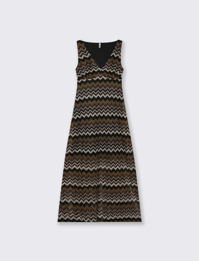 Vestito lungo senza maniche con scollo V - var 1