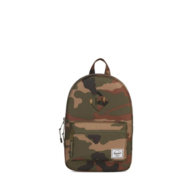Herschel Heritage - Zaino per bambini, motivo: bosco, camo/verde, 16 l