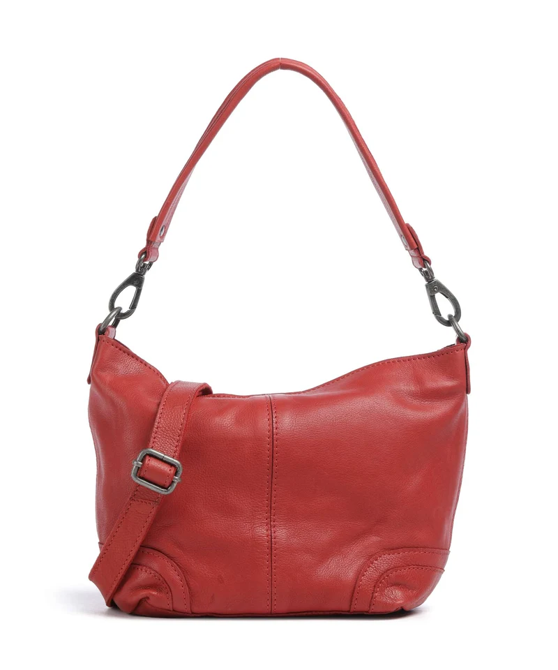 The Chesterfield Brand Washed Waxed Cow Lucy Borsa a spalla red