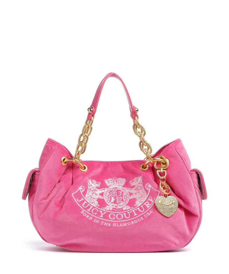 Juicy Couture Daydreamer Classic Crest M Borsa hobo pink yarrow