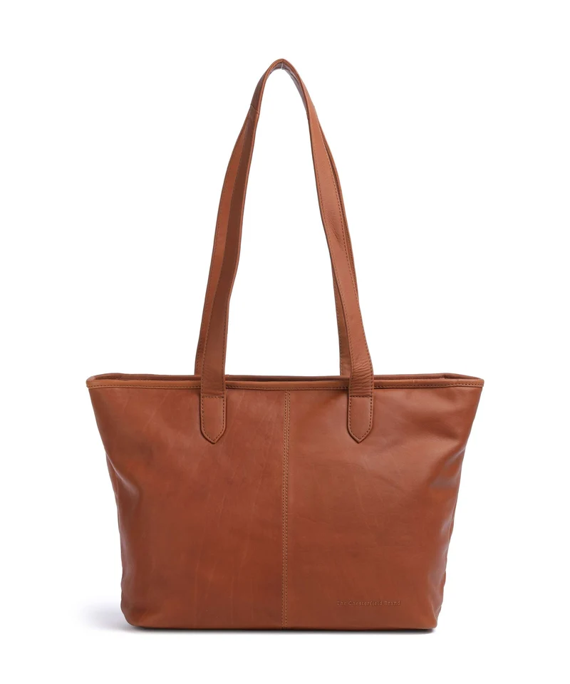 The Chesterfield Brand Wax Pull Up Cow Monza Borsa shopper cognac