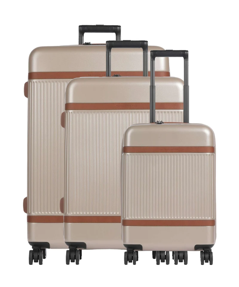 The Chesterfield Brand Zuna Set valigie trolley (4 ruote) champagne