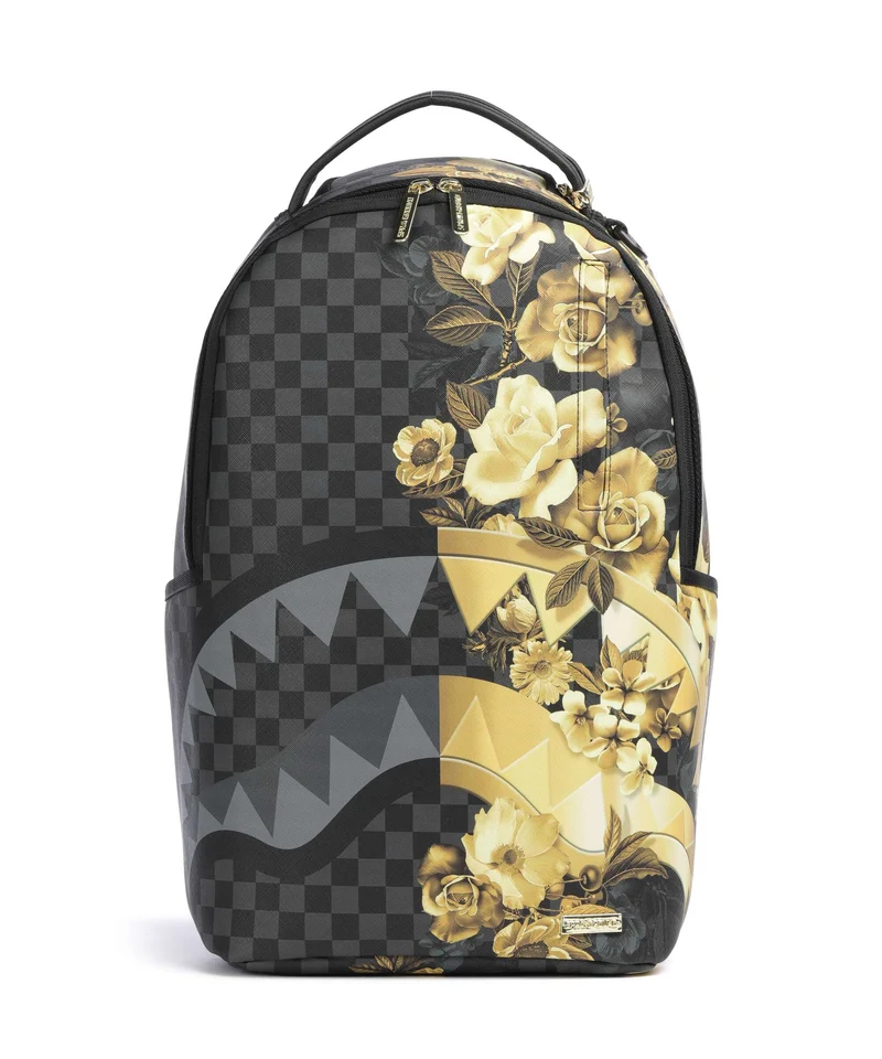 Sprayground Gold Floral Remix Zaino black