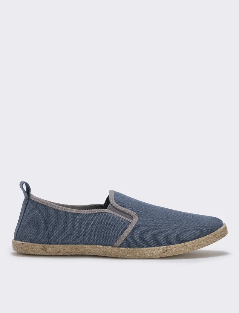 Espadrillas in canvas effetto denim uomo - Blu