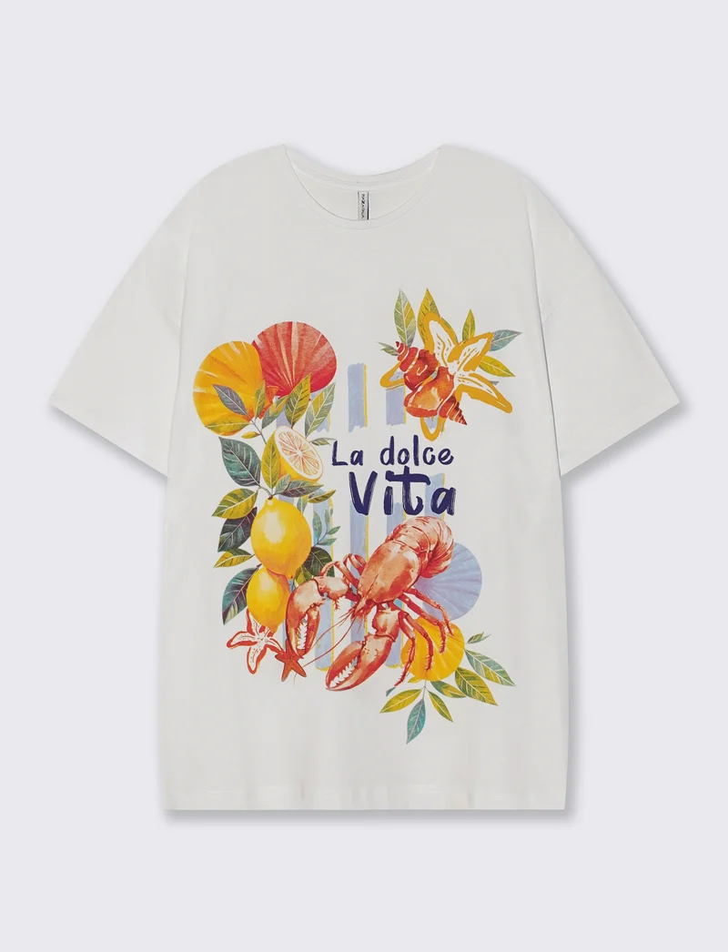 T-Shirt Manica Corta Stampata - var 1
