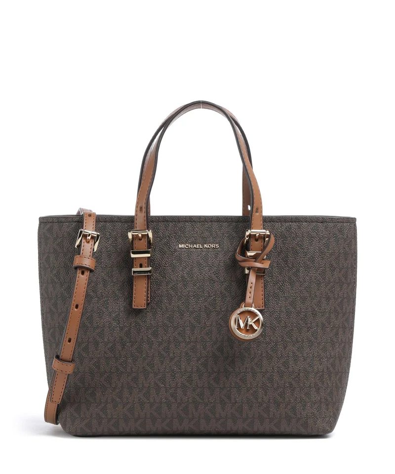 Michael Kors Quinn Small Borsa a mano brown/acorn