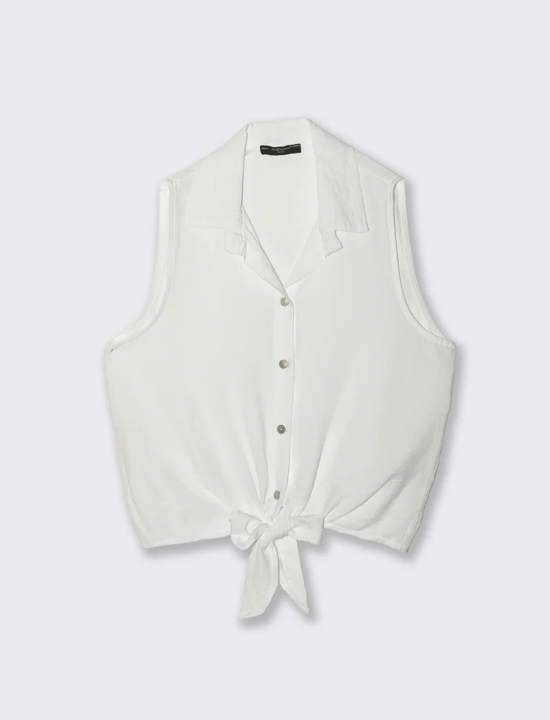 Camicia smanicata - Bianco