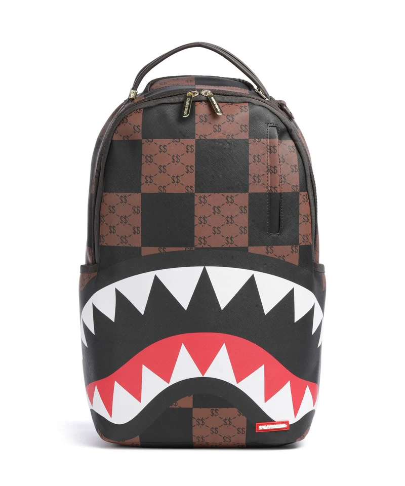 Sprayground Enlarged Check Paris Zaino brown