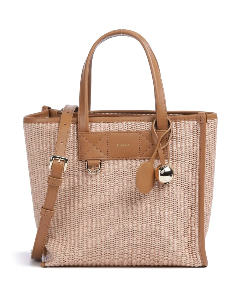 Furla Divide It S Borsa a mano toni naturale/tabacco