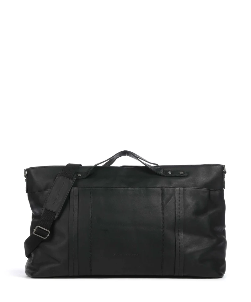 The Chesterfield Brand Wax Pull Up Cow Mark Borsone da weekend black